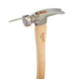 Milwaukee 48-22-9519 Smooth Face Hickory Wood Framing Hammer, 19 oz - 2