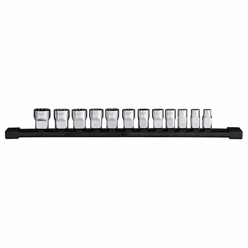 Milwaukee 48-22-9520 12pc 3/8” Drive 12-Point Metric Socket Set
