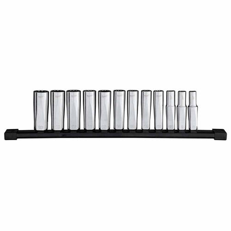 Milwaukee 48-22-9521 12pc 3/8” Drive 12-Point Deep Well Metric Socket Set