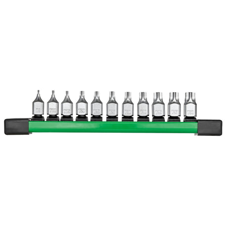 Milwaukee 48-22-9533 Low-Profile TORX Bit Socket Set with FOUR FLAT Sides for Anti-Roll, Slim Profile (11 Piece)