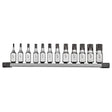 Milwaukee 48-22-9536 3/8 Inch Triple Square Bit Socket Set with FOUR FLAT Sides (12 Piece)