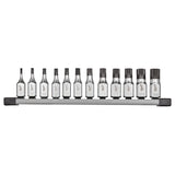 Milwaukee 48-22-9536 3/8 Inch Triple Square Bit Socket Set with FOUR FLAT Sides (12 Piece)