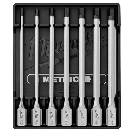 Milwaukee 48-22-9547 Metric Long Hex Bit Socket Set for 3/8 in. Drive (7 Piece)
