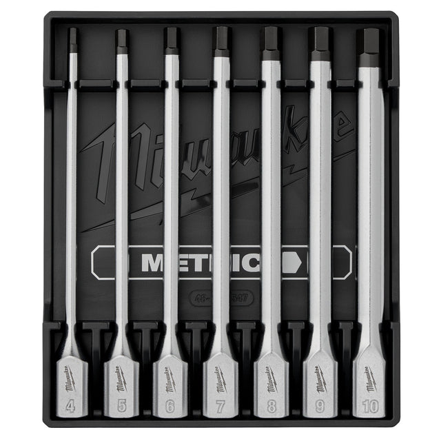 Milwaukee 48-22-9547 Metric Long Hex Bit Socket Set for 3/8 in. Drive (7 Piece)