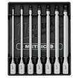 Milwaukee 48-22-9548 3/8 in. Drive Metric Long Ball End Hex Bit Socket Set, 6 in. Long Reach (7 Piece)