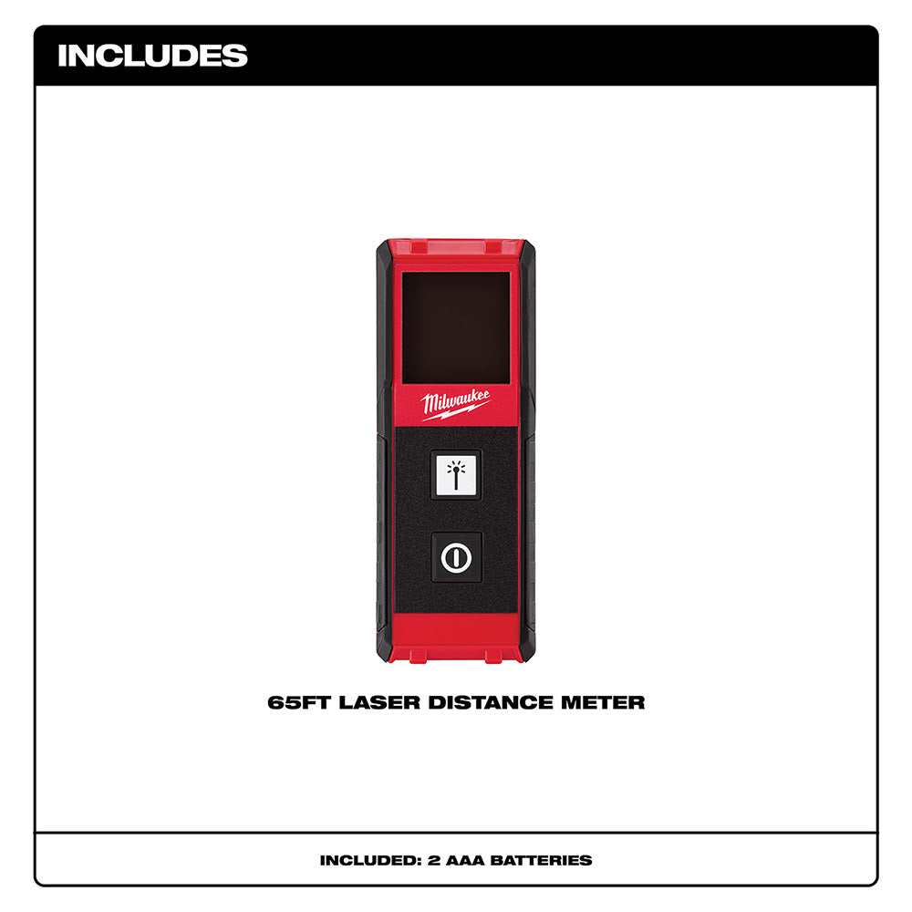 Milwaukee 48-22-9801 65' Laser Distance Meter - 4