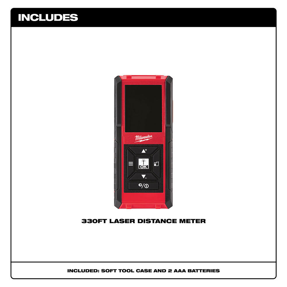 Milwaukee 48-22-9803 330' Laser Distance Meter - 5