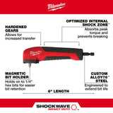 Milwaukee 48-32-2390 SHOCKWAVE Impact Right Angle Adapter - 4