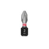 Milwaukee 48-32-4112 SHOCKWAVE 1" Impact Duty Phillips 2 Insert Driver Bits (25 Pack)