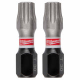 Milwaukee 48-32-4137 SHOCKWAVE Impact Duty 1" T30 Insert Bits 25 Pk for Impact Drivers/Drill Drivers