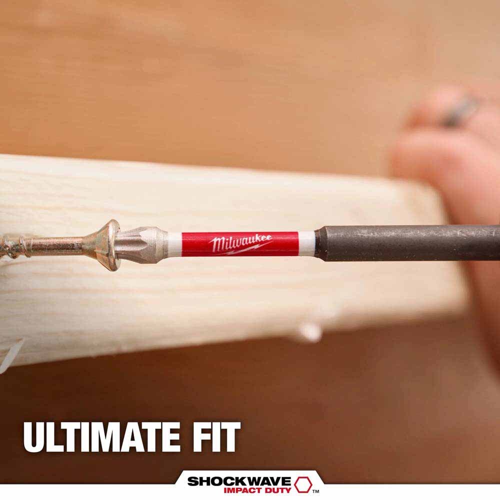Milwaukee 48-32-4138 SHOCKWAVE Impact Duty 1" T40 Insert Bits 25Pk –  Wear Guard Tip, Impact Rated - 4