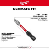 Milwaukee 48-32-4159 SHOCKWAVE™ 2 in. Impact Slotted 9/32 in. Power Bits (25 Pack) - 3