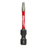 Milwaukee 48-32-4171 SHOCKWAVE™ 2 in. Impact Square Recess #1 Power Bits (25 Pack)