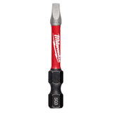 Milwaukee 48-32-4173 SHOCKWAVE™ 2 in. Impact Square Recess #3 Power Bits (25 Pack)