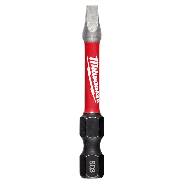 Milwaukee 48-32-4173 SHOCKWAVE™ 2 in. Impact Square Recess #3 Power Bits (25 Pack)