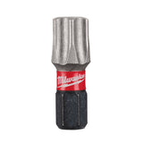 Milwaukee 48-32-4189 SHOCKWAVE™ 1 in. Impact Torx® T50 Insert Bits (25 Pack)