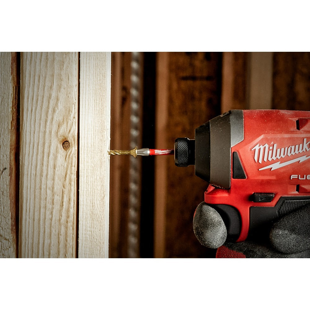 Milwaukee 48-32-4195 SHOCKWAVE™ 3-1/2 in. Impact Square Recess #2 Power Bits (25 Pack) - 5