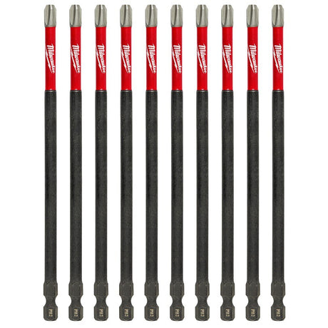 Milwaukee 48-32-4208 SHOCKWAVE™ 6 in. Impact Phillips #3 Power Bits (10 Pack)