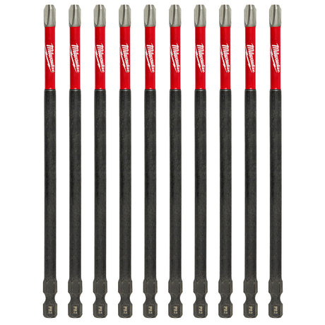 Milwaukee 48-32-4208 SHOCKWAVE™ 6 in. Impact Phillips #3 Power Bits (10 Pack)