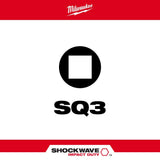 Milwaukee 48-32-4216 SHOCKWAVE™ 6 in. Impact Square Recess #3 Power Bits (10 Pack) - 2