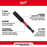 Milwaukee 48-32-4305 SHOCKWAVE 3" Impact Magnetic Bit Holder 10PK - 3