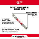Milwaukee 48-32-4312 Shockwave Impact Phillips 2 & T25 Double Ended Bit - 4