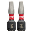 Milwaukee 48-32-4422 SHOCKWAVE 1" SQ2 Impact Bit 2PK