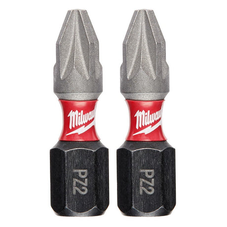 Milwaukee 48-32-4432 SHOCKWAVE 2-Piece Impact Phillips Pozidrive #2 Insert Bits (3 Pack)