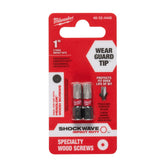 Milwaukee 48-32-4448 2 Pack SHOCKWAVE HEADLOK Insert Bits - 8