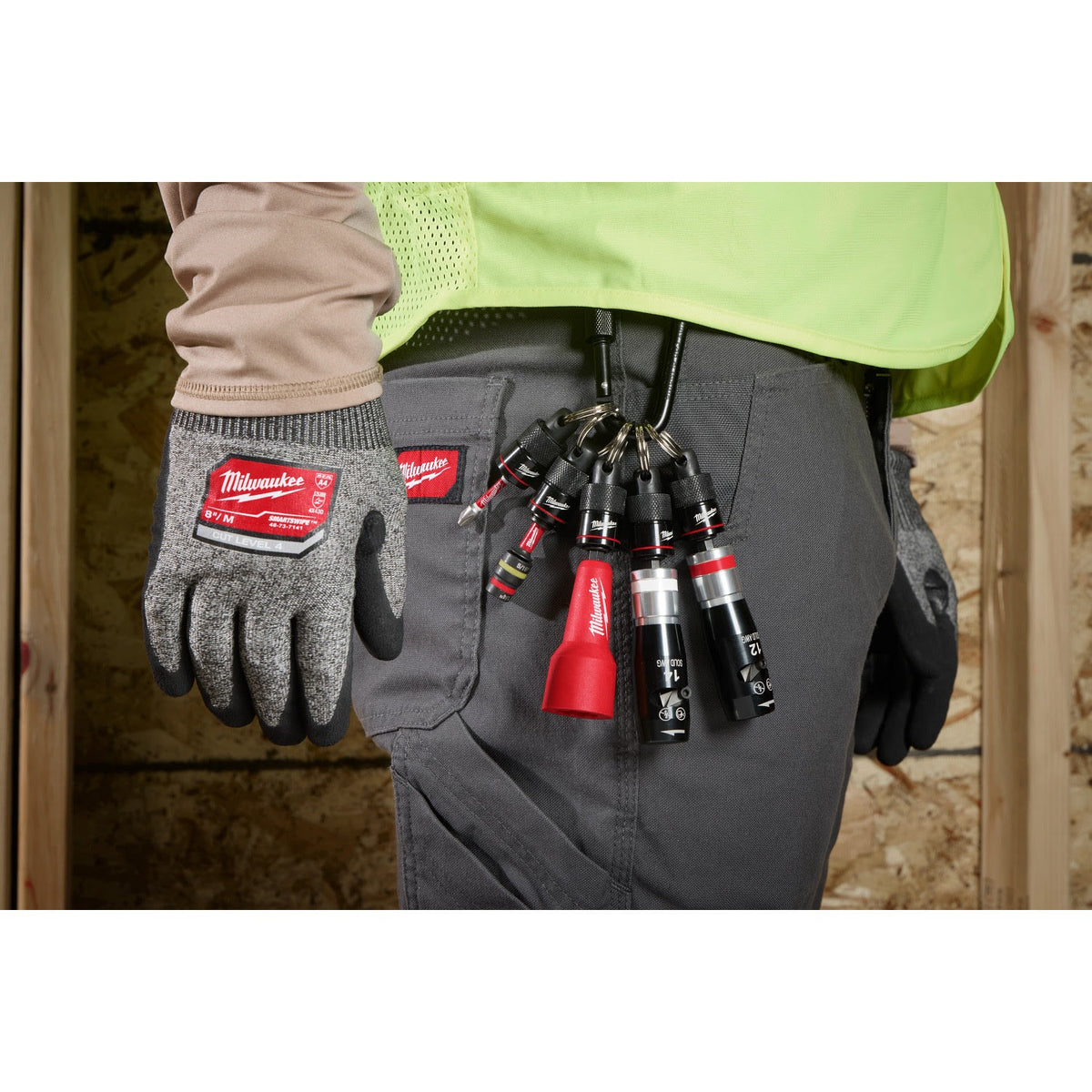 Milwaukee 48-32-4537 5PC Bit Holder with Carabiner - 6