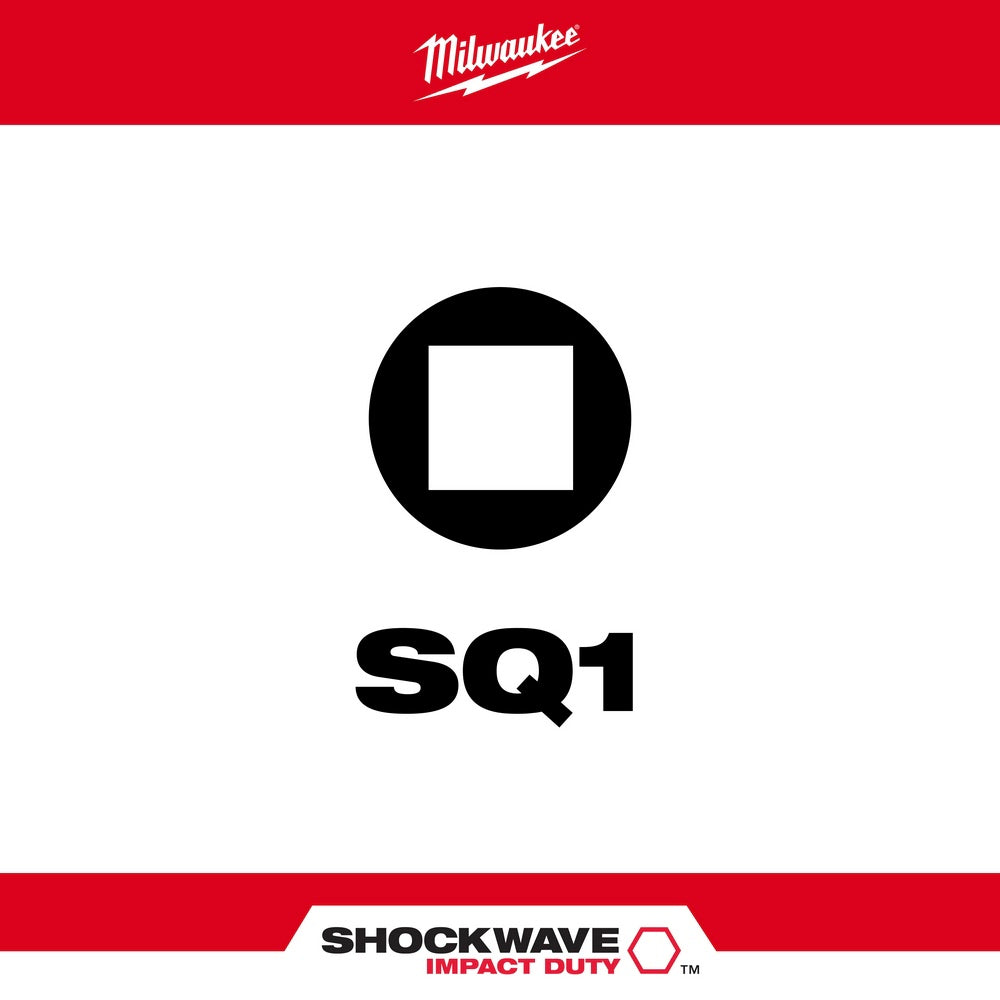 Milwaukee 48-32-4575 Shockwave 3.5" SQ1 5PK - 2