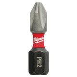 Milwaukee 48-32-4601 SHOCKWAVE 1" PH2 Impact Bit 5PK