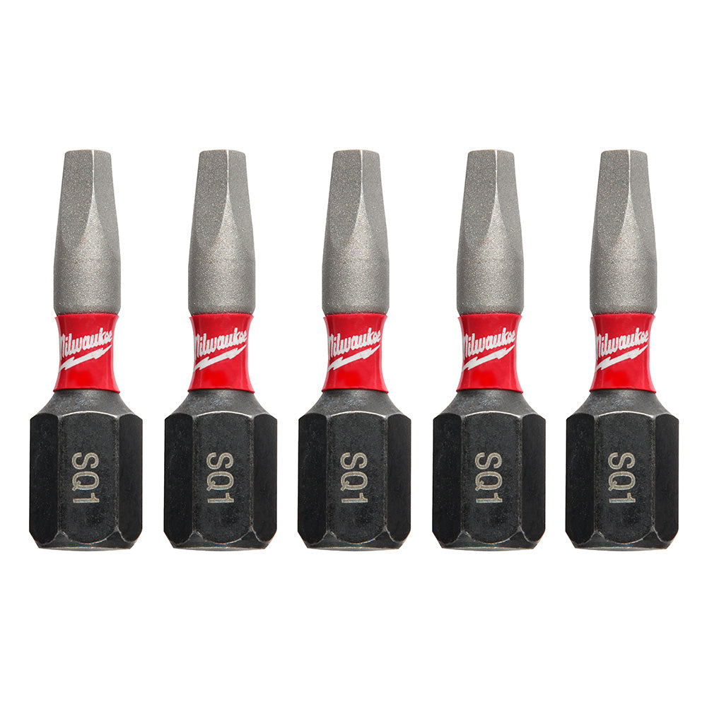 Milwaukee 48-32-4621 SHOCKWAVE 1" SQ1 Impact Bit 5PK