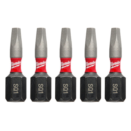 Milwaukee 48-32-4621 SHOCKWAVE 1" SQ1 Impact Bit 5PK