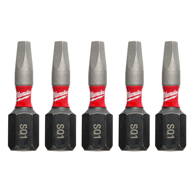 Milwaukee 48-32-4621 SHOCKWAVE 1" SQ1 Impact Bit 5PK