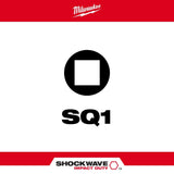 Milwaukee 48-32-4670 SHOCKWAVE Impact Duty™ 3-1/2" SQ1 Bit 2PK - 2