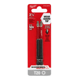 Milwaukee 48-32-4678 SHOCKWAVE Impact Duty™ 3-1/2" T20 Bit 2PK - 7