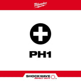 Milwaukee 48-32-4961 SHOCKWAVE Impact Duty™ 2" PH1 Bit 2PK - 2
