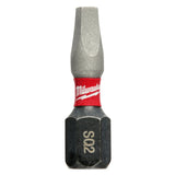 Milwaukee 48-32-5008 SHOCKWAVE™ Square Recess #2 Insert Bit (10-Piece Contractor Pack) - 2