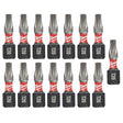 Milwaukee 48-32-5011 SHOCKWAVE 1" T20 Impact Bit 15PK TIC TAC
