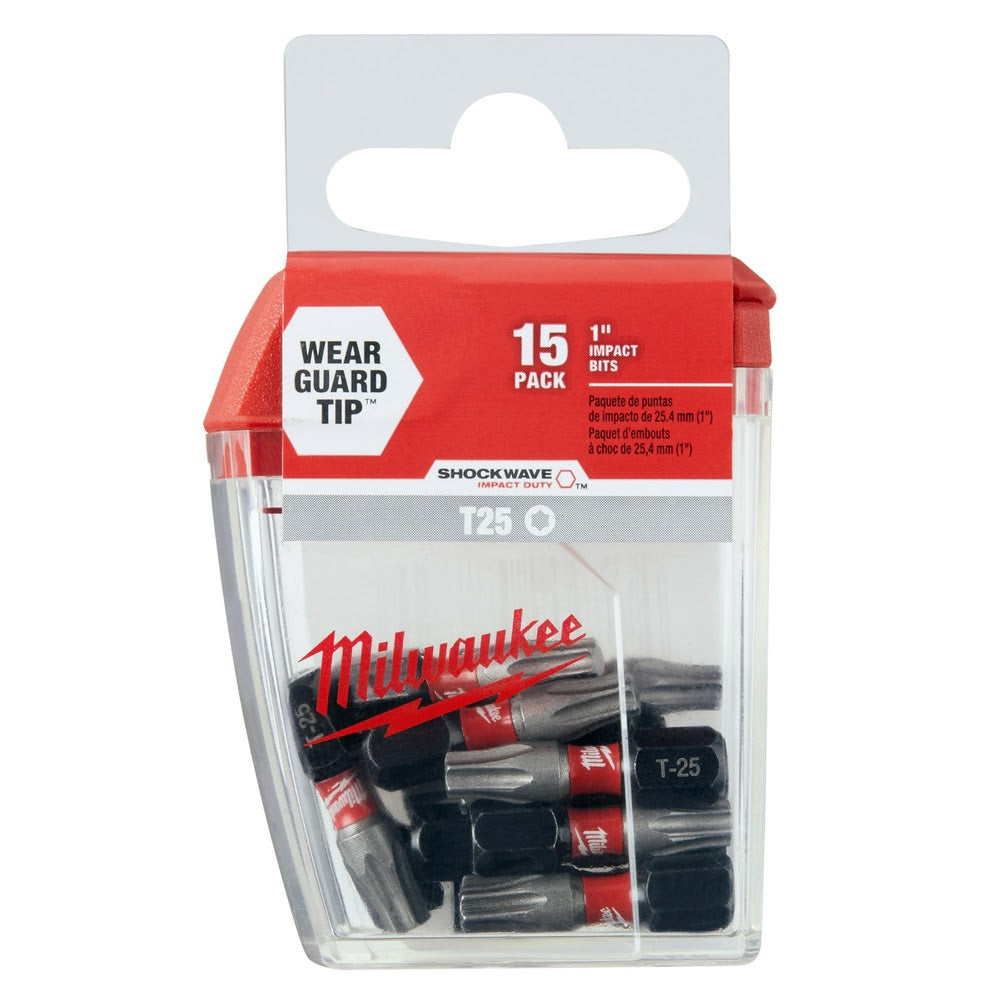 Milwaukee 48-32-5014 SHOCKWAVE 1" T25 Impact Bit 15PK TIC TAC - 8