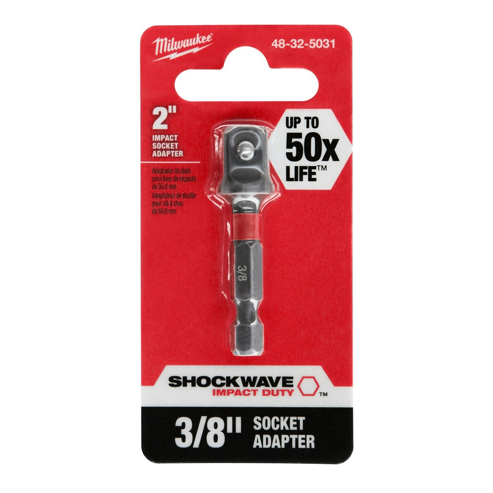 Milwaukee 48-32-5031 SHOCKWAVE 3/8" Impact Socket Adapter - 5