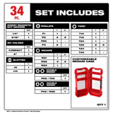 Milwaukee 48-32-5101 SHOCKWAVE Impact Duty Driver Bit Set - 34PC - 5