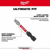 Milwaukee 48-32-6000 SHOCKWAVE Impact Duty 2" T45 Impact Bits 2 Pack –  Wear Guard Tip, Impact Rated - 2