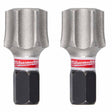 Milwaukee 48-32-6003 SHOCKWAVE Impact Duty 1" T55 Insert Bits 2Pk for Impact Drivers/Drill Drivers