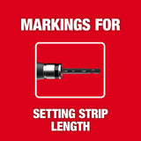Milwaukee 48-32-6405 2PC Solid Wire Stripper Set for 12 & 14 AWG Solid Wire - 6