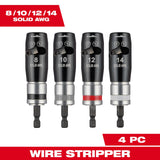 Milwaukee 48-32-6406 4PC Solid Wire Stripper Set for 8-14 AWG Solid Wire