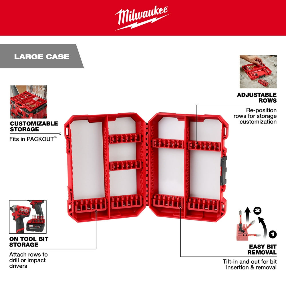 Milwaukee 48-32-9922 Customizable Large Case for Impact Driver Accessories - 2