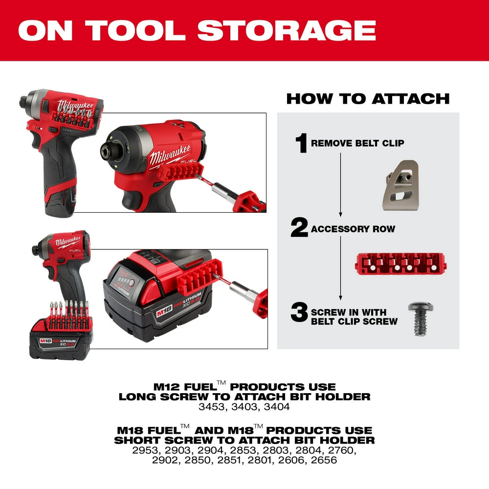 Milwaukee 48-32-9932 Small & Medium Case Rows for Insert Bit Accessories 5PK - 4