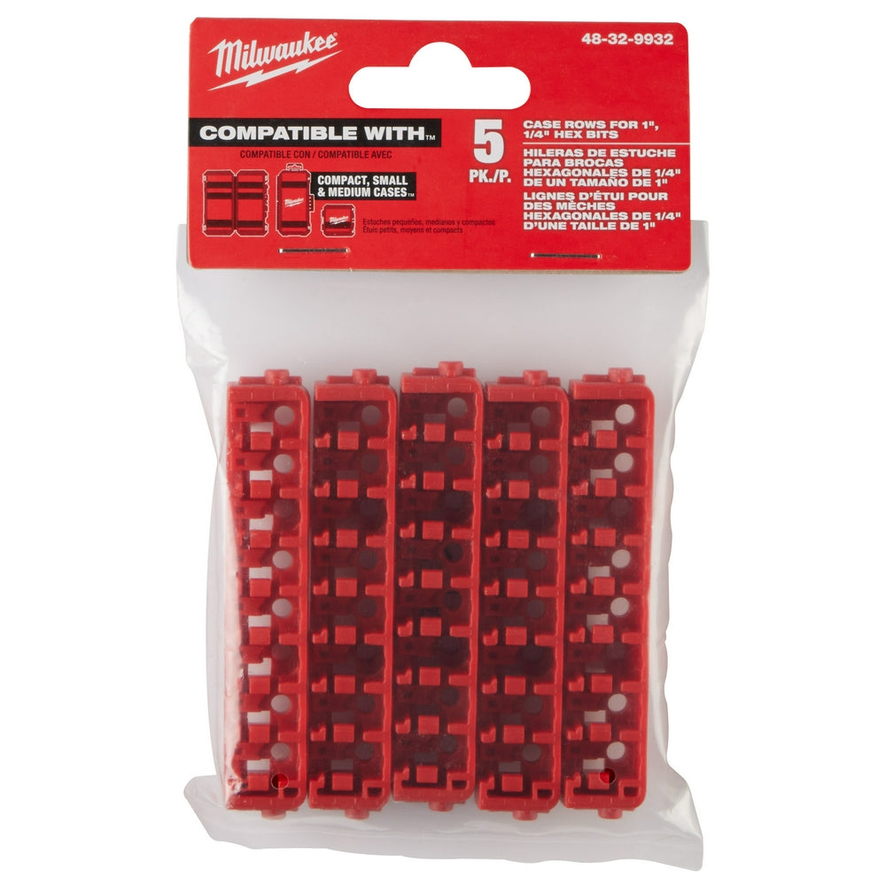 Milwaukee 48-32-9932 Small & Medium Case Rows for Insert Bit Accessories 5PK - 9